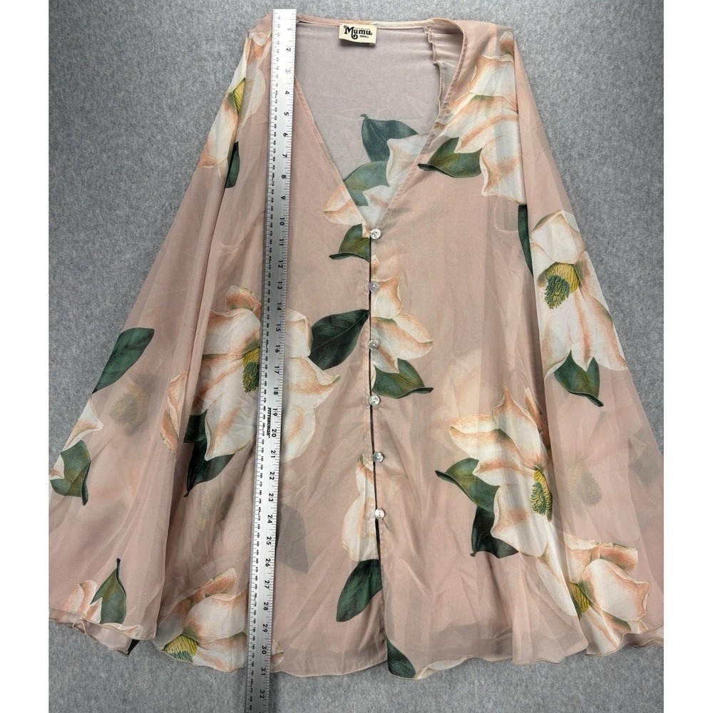 ShowMe Your Mumu Butterfly Tunic Floral Sheer Boho ethereal FairyCore Romantic S - Picture 13 of 13